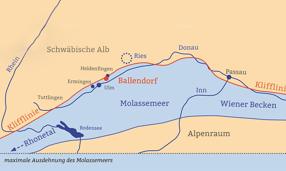 Ausbreitung Molassemeer